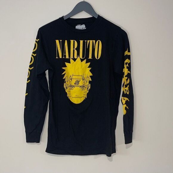 Naruto Shippuden Long Sleeve T-Shirt. Size Medium Black - Picture 1 of 4